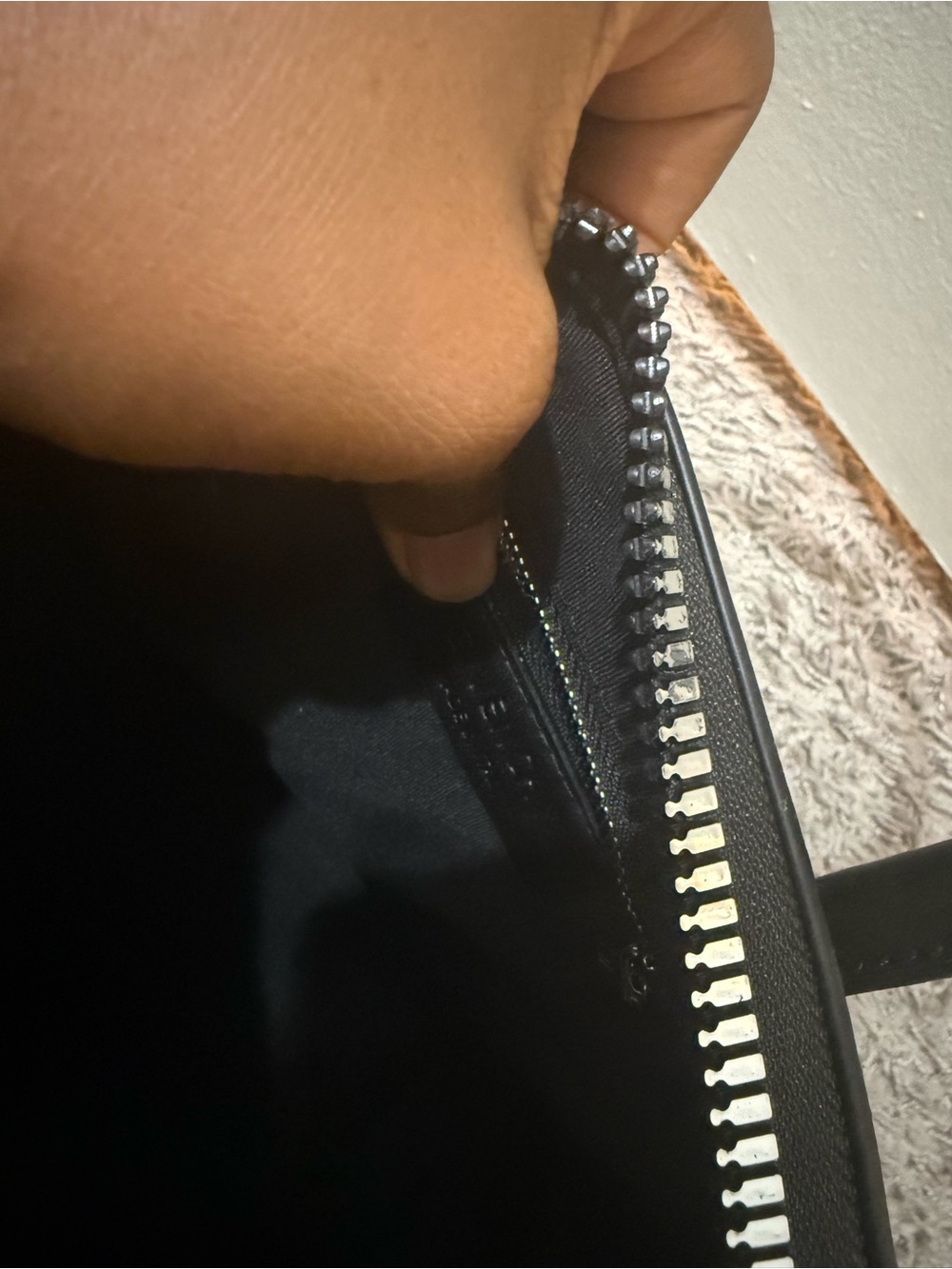 Black Leather Mini Satchel with Removable Strap - Picture 8 of 8